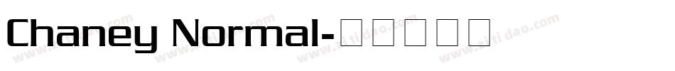 Chaney Normal字体转换